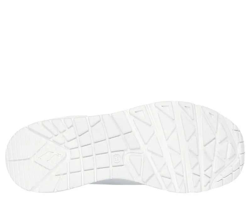 Skechers Uno – Shimmer Away – Wit / Zilver (155196-WSL)