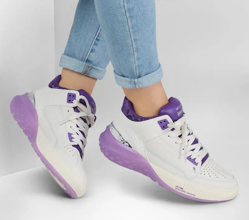 Skechers Snoop Dogg: Sizzle – Buckets OG – Wit / Purper (186050-WPUR)