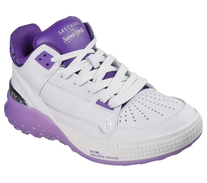 Skechers Snoop Dogg: Sizzle – Buckets OG – Wit / Purper (186050-WPUR)