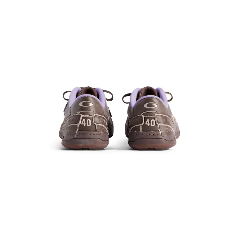 Balenciaga Women’s Hamptons Medium Worn-out Sneaker In Brown / Lilac Brown / Lilac (841763WCURS2050)