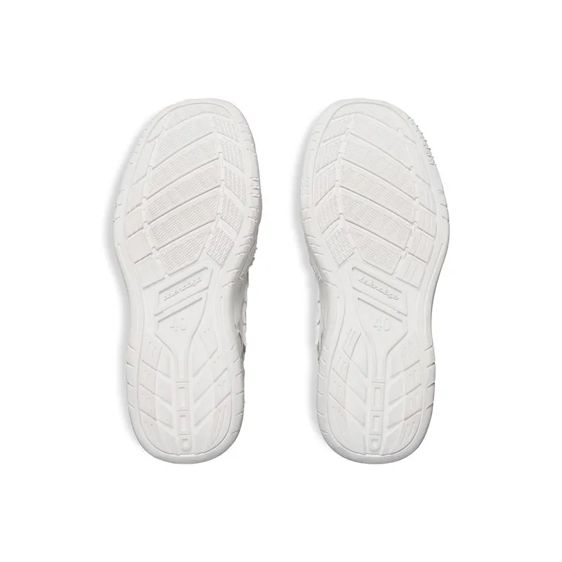 Balenciaga Women’s Hamptons Medium Worn-out Sneaker In White White (841763WCURS9000)