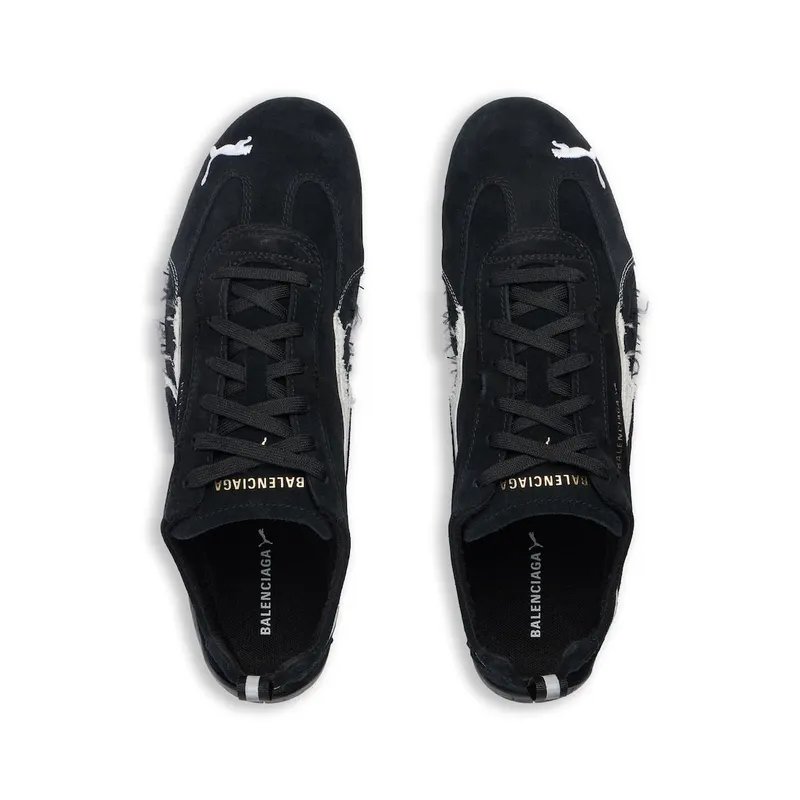Balenciaga Speedcat Suede Balenciaga In Black / White Black / White (847146WSDSD1090)