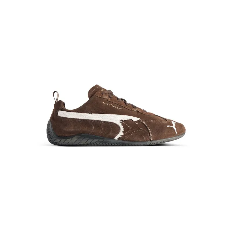 Balenciaga Speedcat Suede Balenciaga In Brown / White / Black Brown / White / Black (847146WSDSD2910)