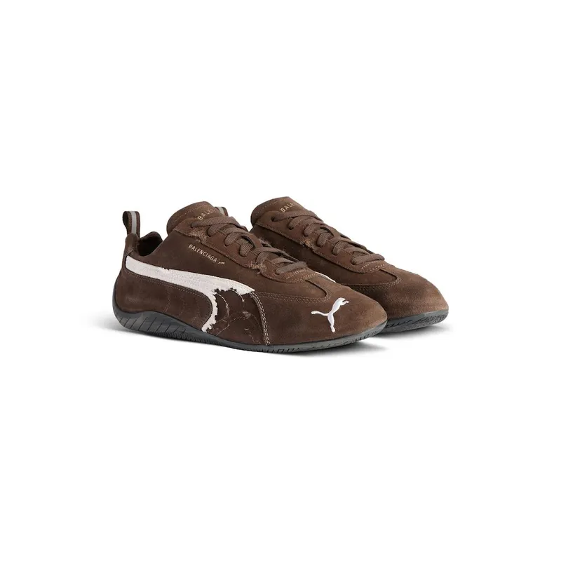 Balenciaga Speedcat Suede Balenciaga In Brown / White / Black Brown / White / Black (847146WSDSD2910)