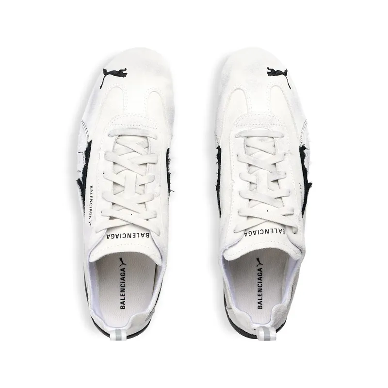 Balenciaga Speedcat Suede Balenciaga In White / Black White / Black (847146WSDSD9010)