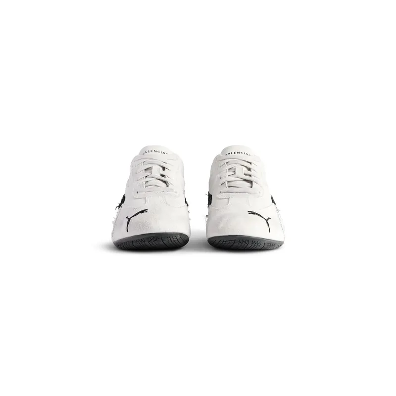 Balenciaga Speedcat Suede Balenciaga In White / Black White / Black (847146WSDSD9010)