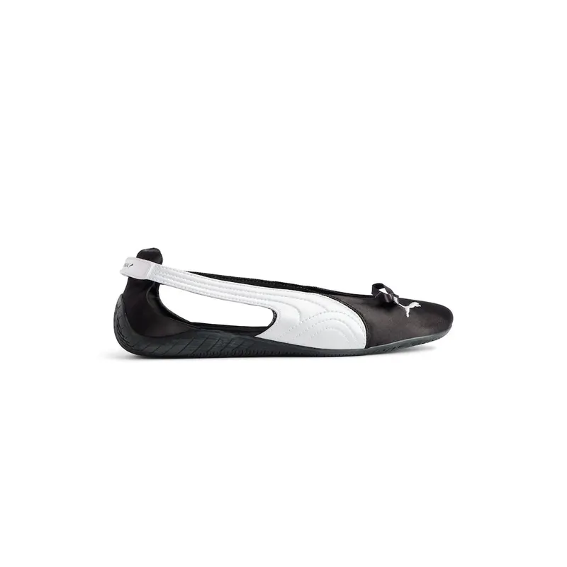Balenciaga Women’s Speedcat Ballet Satin Balenciaga In Black / White Black / White (847163WSDST1090)