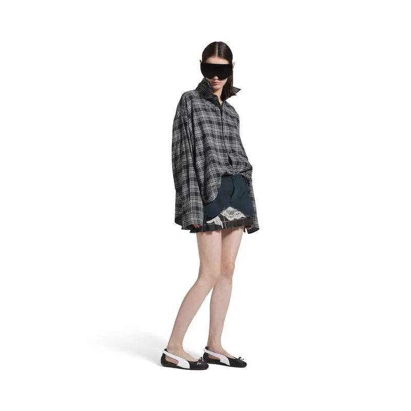 Balenciaga Women’s Speedcat Ballet Satin Balenciaga In Black / White Black / White (847163WSDST1090)