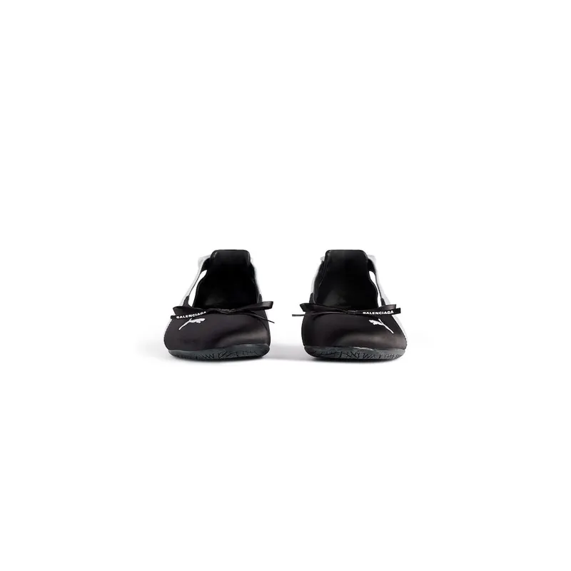 Balenciaga Women’s Speedcat Ballet Satin Balenciaga In Black / White Black / White (847163WSDST1090)
