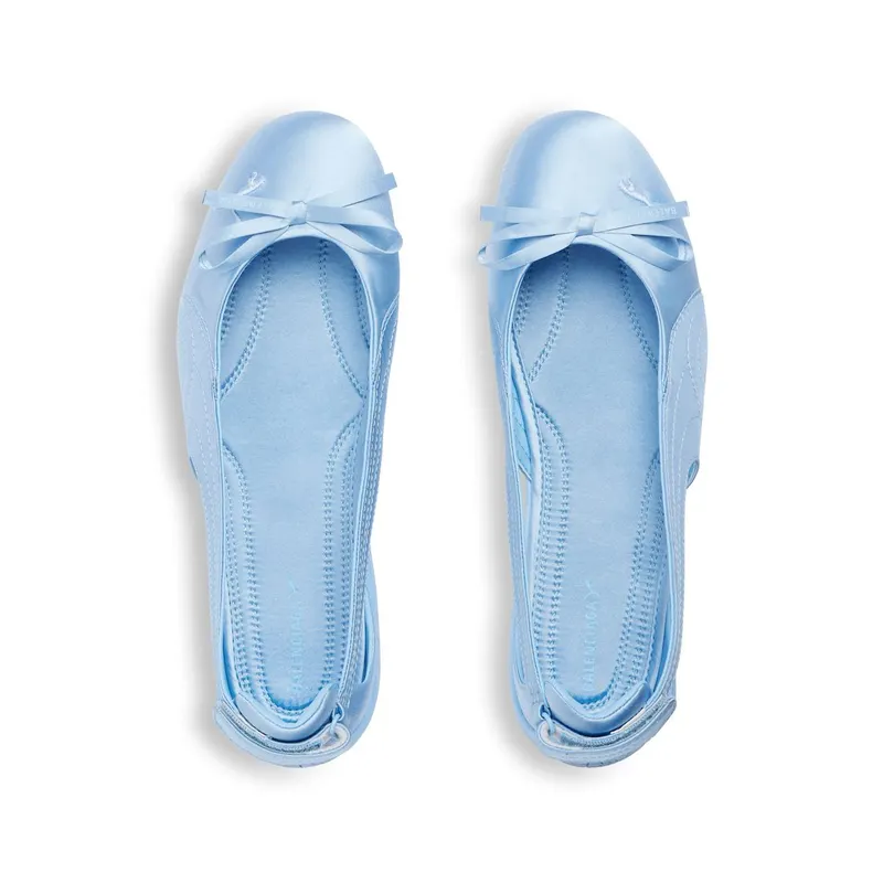 Balenciaga Women’s Speedcat Ballet Satin Balenciaga In Light Blue Light Blue (847163WSDST4400)