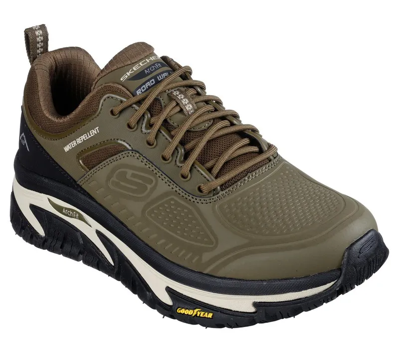 Skechers Relaxed Fit: Arch Fit Road Walker – Recon – Olijf / Zwart (237333-OLBK)