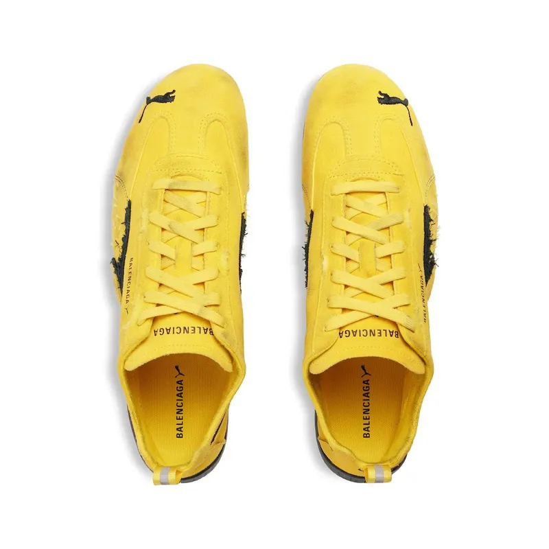 Balenciaga Speedcat Suede Balenciaga In Yellow / Black Yellow / Black (847146WSDSD7010)