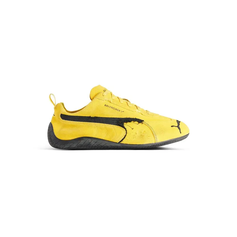 Balenciaga Speedcat Suede Balenciaga In Yellow / Black Yellow / Black (847146WSDSD7010)
