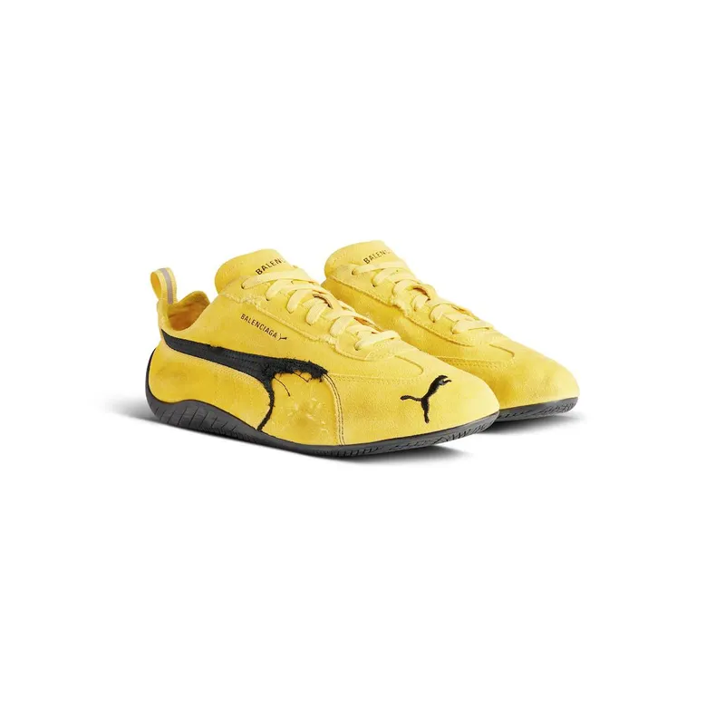 Balenciaga Speedcat Suede Balenciaga In Yellow / Black Yellow / Black (847146WSDSD7010)