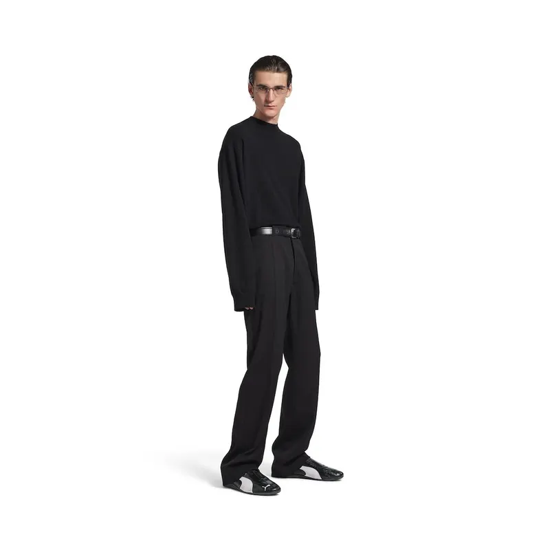 Balenciaga Men’s Speedcat Leather Balenciaga In Black / White Black / White (847148WSDSB1090)