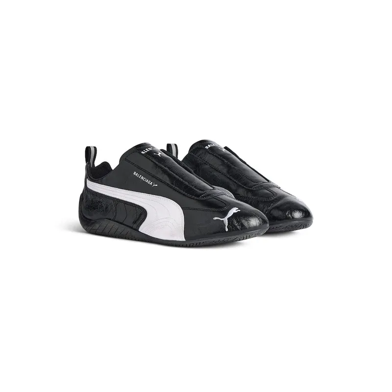 Balenciaga Men’s Speedcat Leather Balenciaga In Black / White Black / White (847148WSDSB1090)