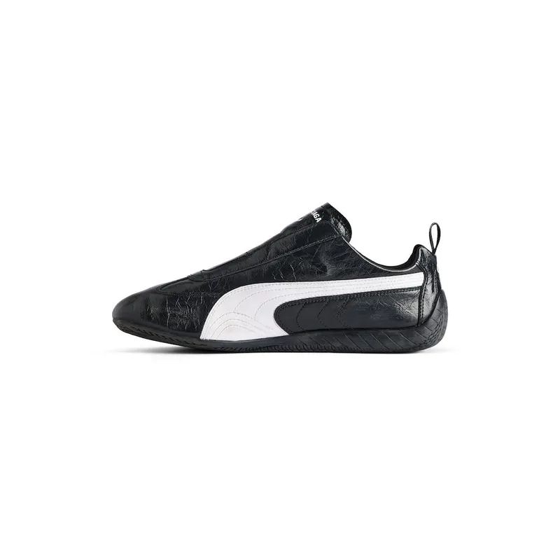 Balenciaga Men’s Speedcat Leather Balenciaga In Black / White Black / White (847148WSDSB1090)