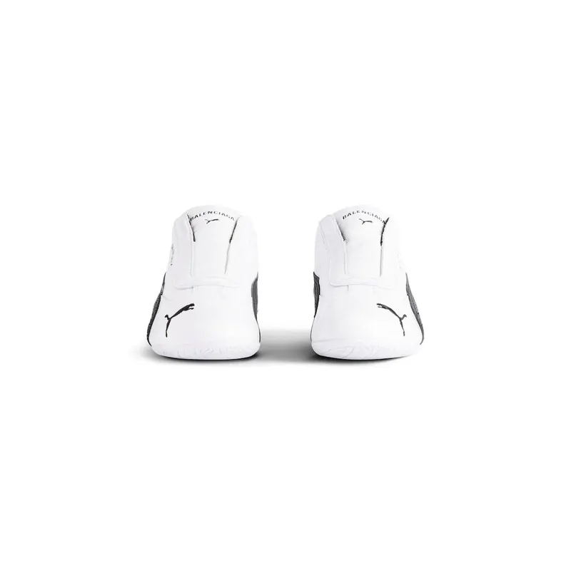 Balenciaga Men’s Speedcat Leather Balenciaga In White / Black White / Black (847148WSDSB9010)