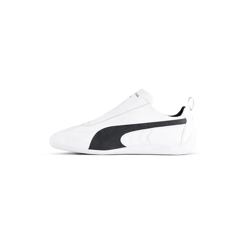 Balenciaga Men’s Speedcat Leather Balenciaga In White / Black White / Black (847148WSDSB9010)