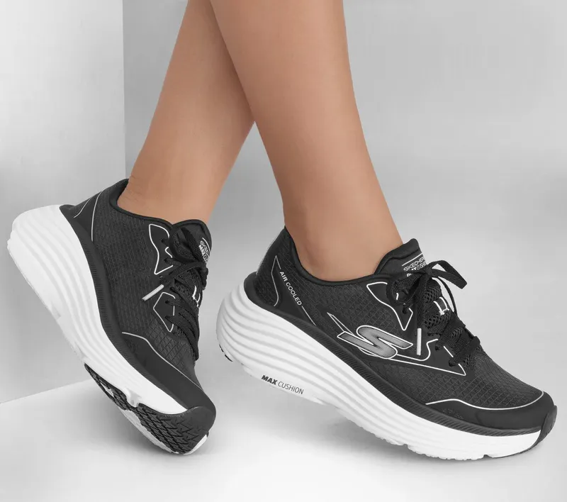 Skechers Max Cushioning Endeavour – Galloway – Zwart / Zilver (129472-BKSL)