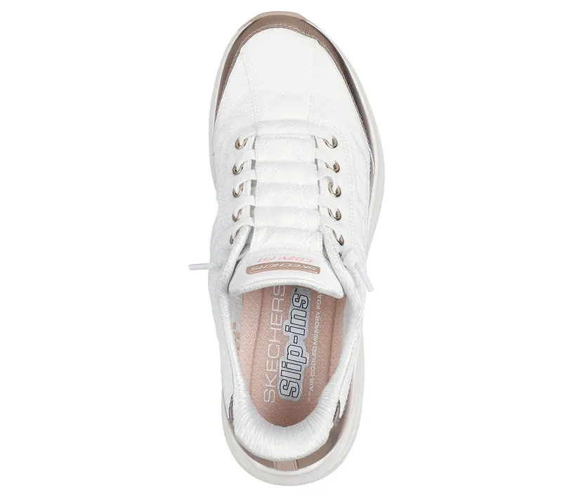 Skechers Skechers Slip-ins: Contour Foam – Metallic Dream – Wit / Roos Goud (150416-WTRG)