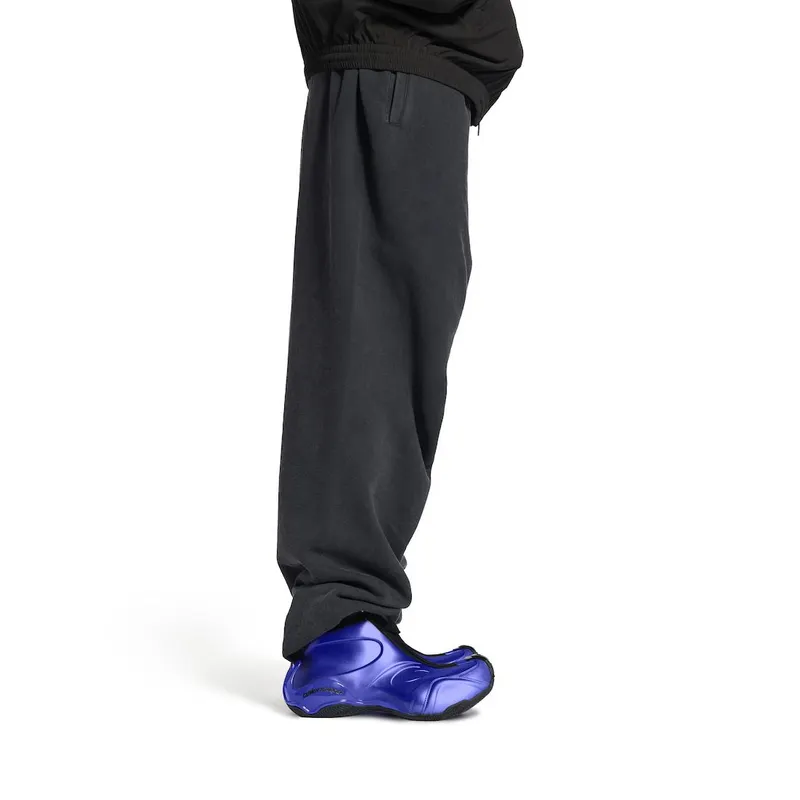 Balenciaga Men’s Basketball Sneaker In Metallic Blue Metallic Blue (824909WBKBM4000)