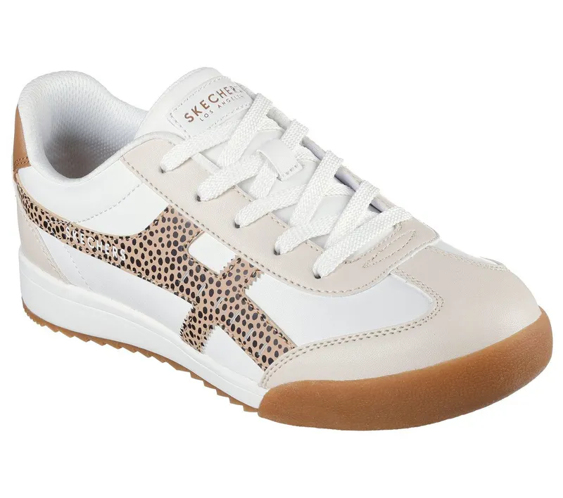 Skechers Zinger 2.0 – Concrete Safari – Wit / Luipaard (177499-WHLD)