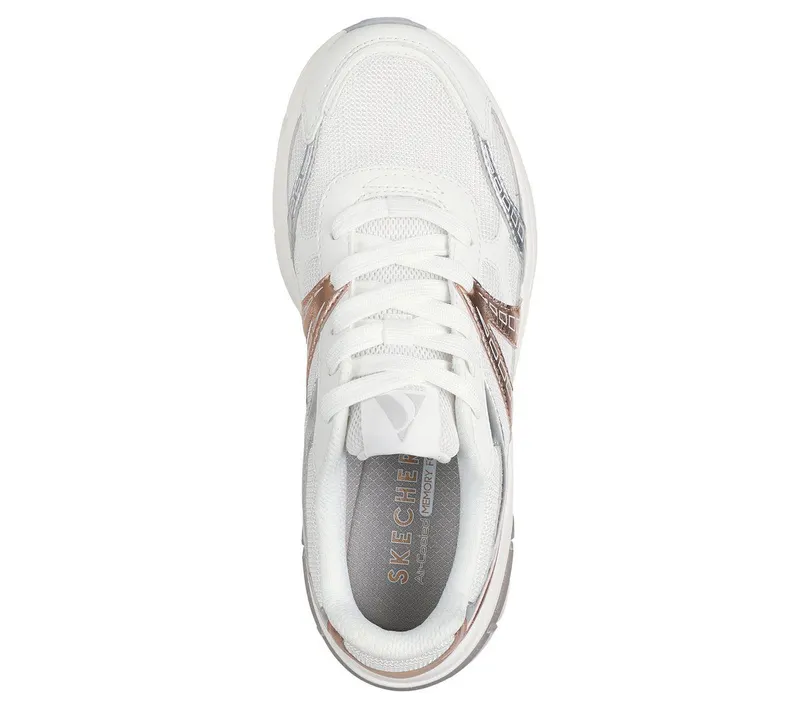 Skechers Shadow – Stellar 90 – Wit / Zilver / Roze (177357-WSLP)
