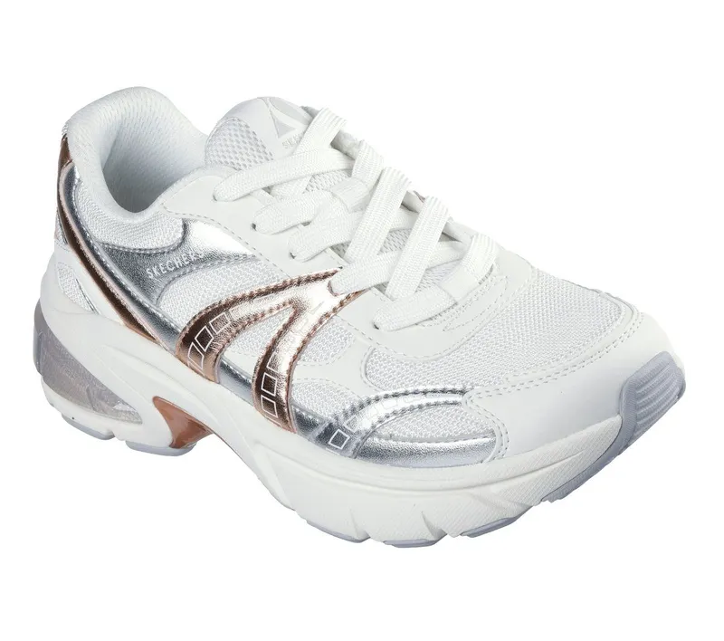 Skechers Shadow – Stellar 90 – Wit / Zilver / Roze (177357-WSLP)