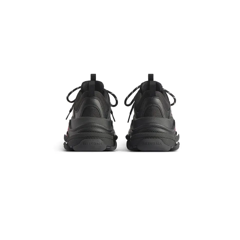 Balenciaga Men’s Triple S Sneaker In Black / Red Black / Red (536737WSECT1060)