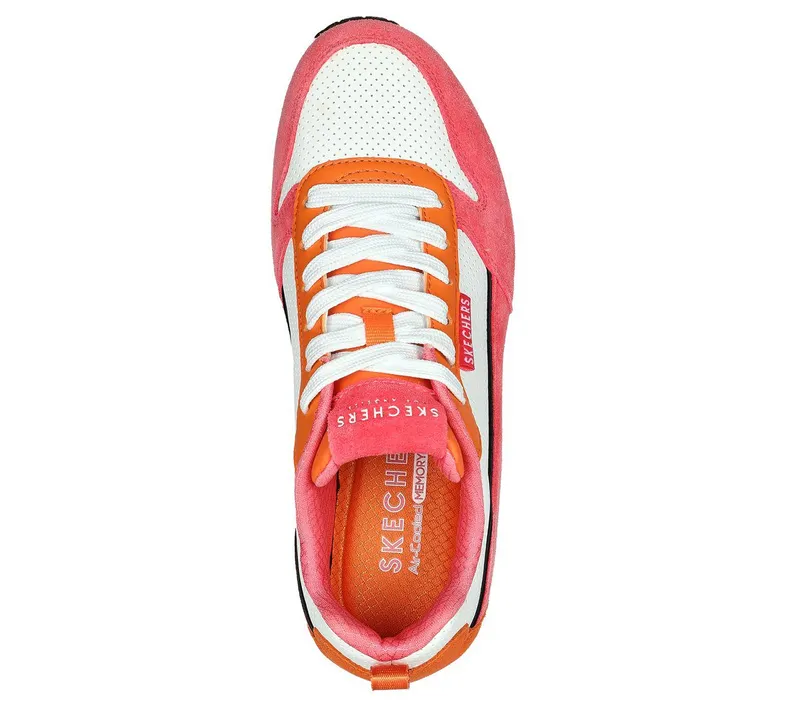 Skechers Uno – 2 Much Fun – Roze / Oranje (177105-PKOR)