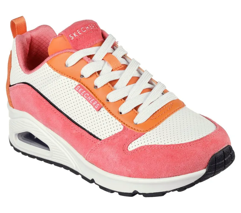 Skechers Uno – 2 Much Fun – Roze / Oranje (177105-PKOR)