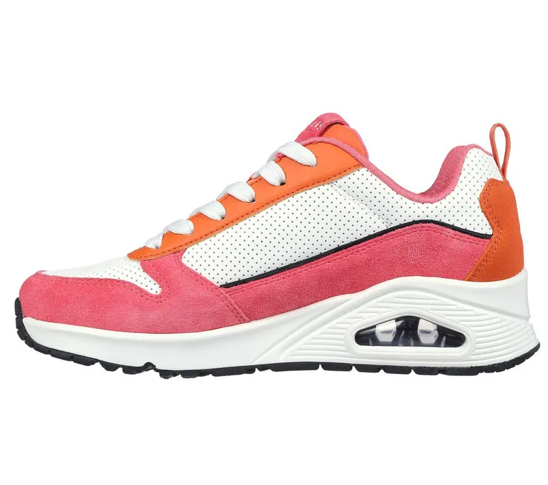 Skechers Uno – 2 Much Fun – Roze / Oranje (177105-PKOR)