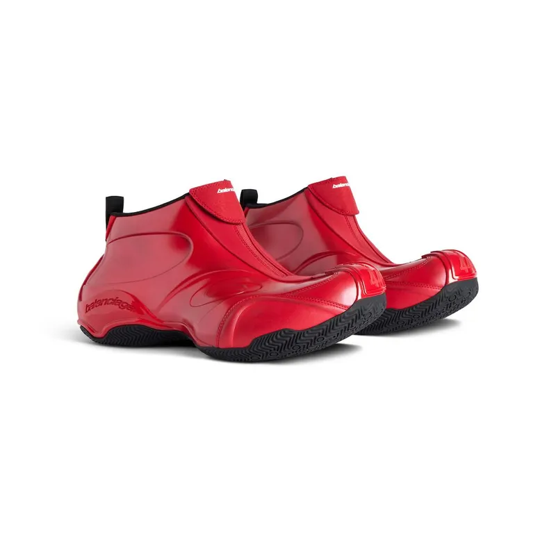 Balenciaga Men’s Basketball Sneaker In Red / Black Red / Black (824909WBKBM6010)