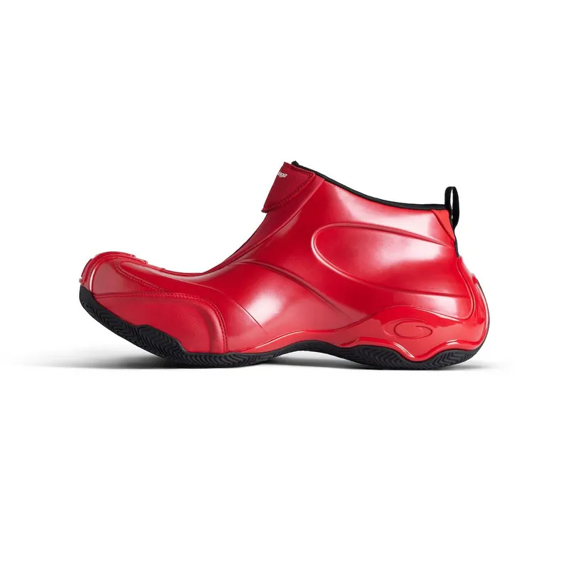 Balenciaga Men’s Basketball Sneaker In Red / Black Red / Black (824909WBKBM6010)