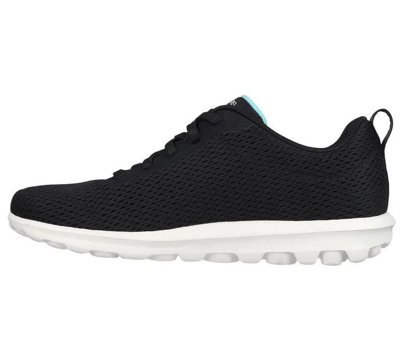 Skechers GO WALK Travel – Fun Journey – Zwart / Aqua (124985-BKAQ)