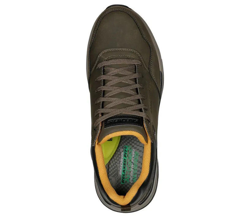 Skechers Relaxed Fit: Benago – Hombre – Olijf (210021-OLV)