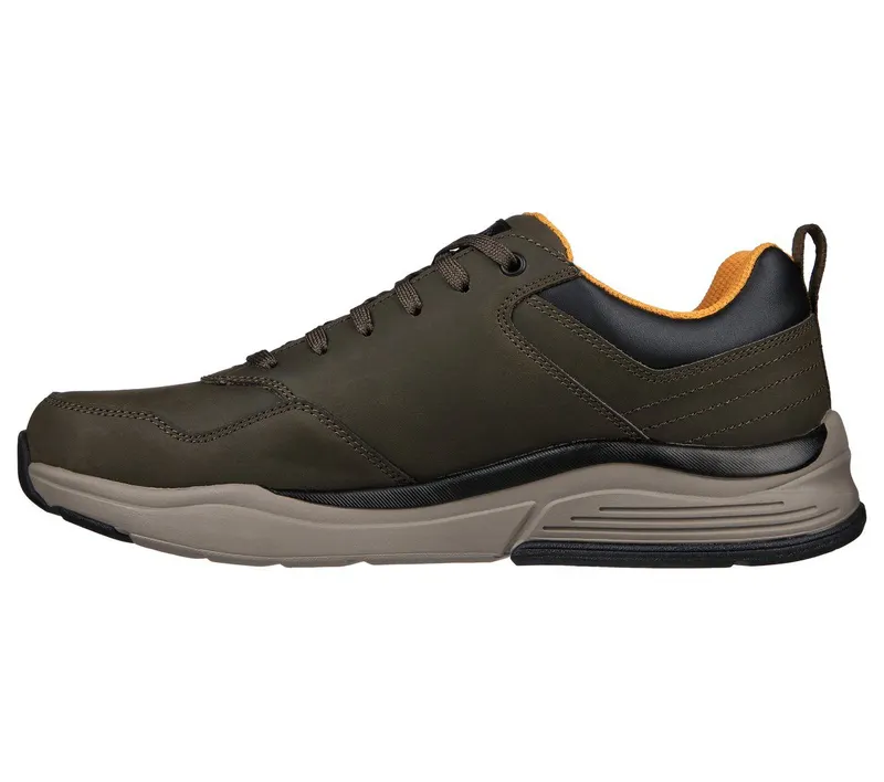 Skechers Relaxed Fit: Benago – Hombre – Olijf (210021-OLV)