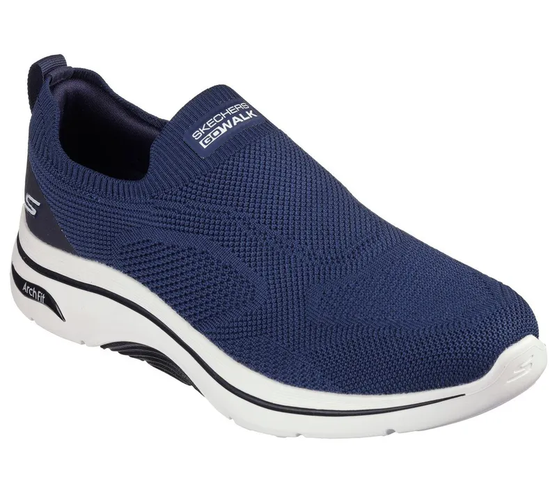 Skechers GO WALK Arch Fit 2.0 – Knitted Relief – Marine / Zwart (216517-NVBK)