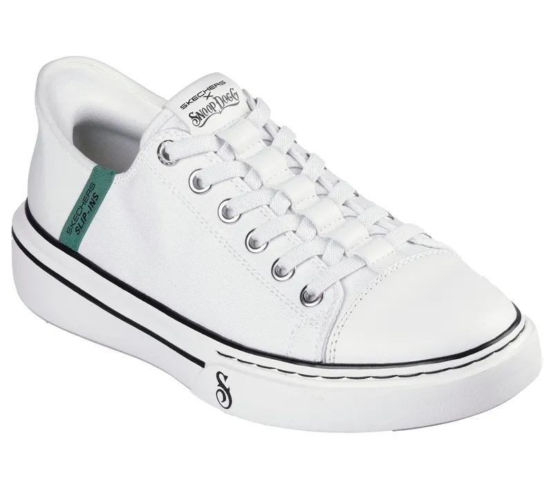 Skechers Skechers Slip-ins Snoop Dogg: Snoop One – Low Dogg Canvas – Wit (251030-WHT)