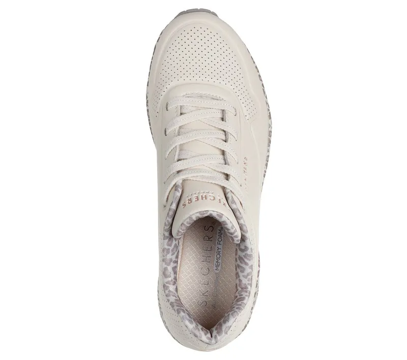 Skechers UNO – Safari Time – Wit / Luipaard (155412-WHLD)