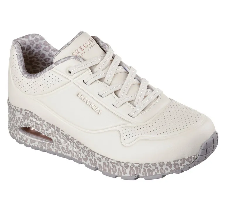 Skechers UNO – Safari Time – Wit / Luipaard (155412-WHLD)