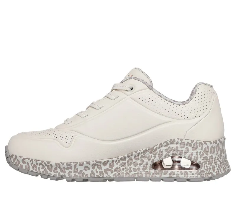 Skechers UNO – Safari Time – Wit / Luipaard (155412-WHLD)
