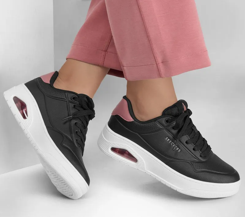Skechers UNO Court – Fast Break – Zwart (177705-BLK)