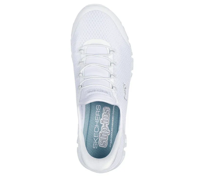 Skechers Skechers Slip-ins: Glide-Step – Pursuit – Wit / Zilver (104547-WSL)