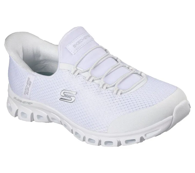 Skechers Skechers Slip-ins: Glide-Step – Pursuit – Wit / Zilver (104547-WSL)