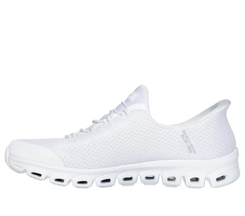 Skechers Skechers Slip-ins: Glide-Step – Pursuit – Wit / Zilver (104547-WSL)