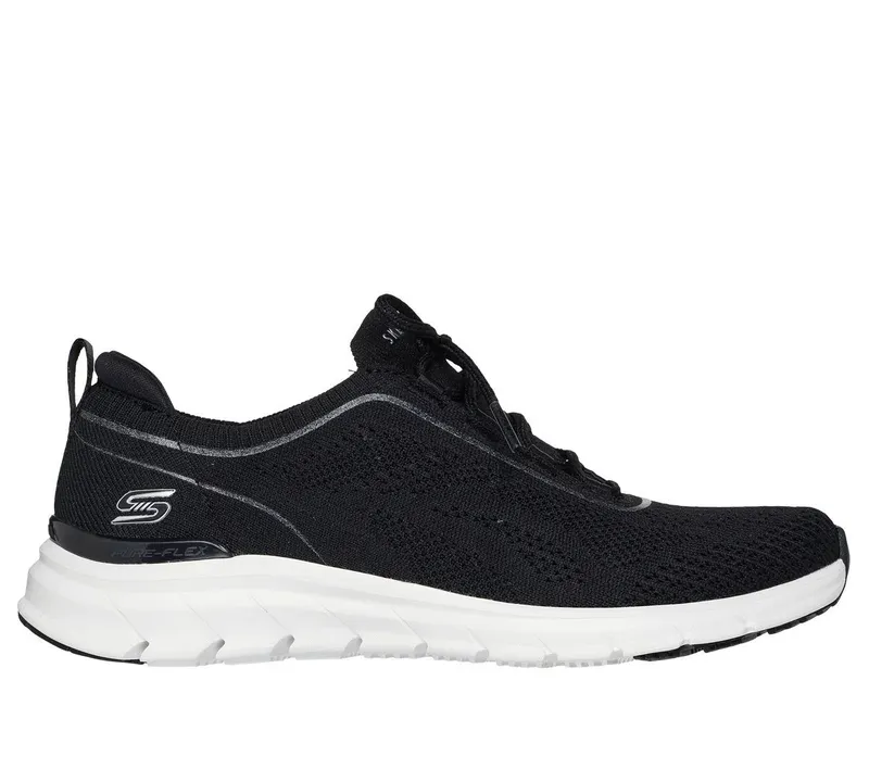 Skechers Pure Flex – Midnight Star – Zwart / Wit (104662-BKW)