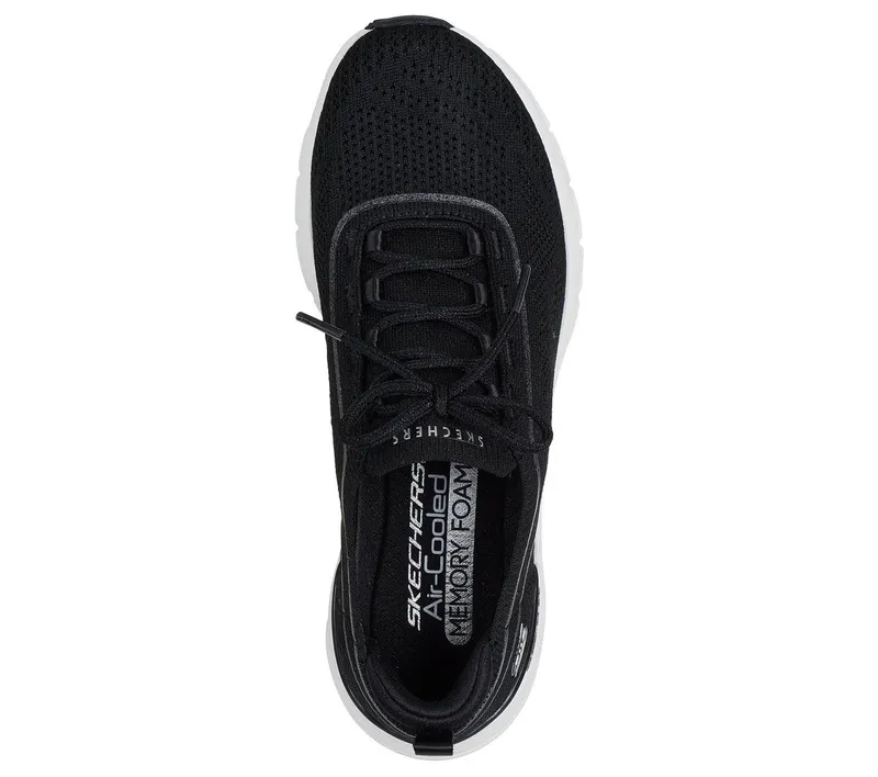 Skechers Pure Flex – Midnight Star – Zwart / Wit (104662-BKW)