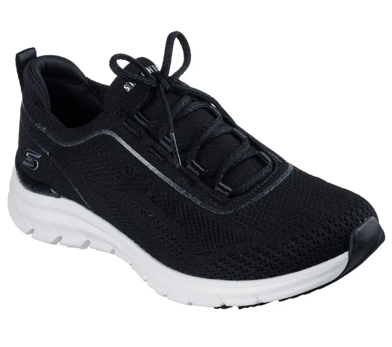 Skechers Pure Flex – Midnight Star – Zwart / Wit (104662-BKW)